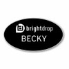 BrightDrop Black Oval Name Badge