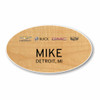 GM 4 Brand 2022 Maple Oval Name Badge