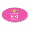 Chevrolet 2022 Pink Oval Name Badge