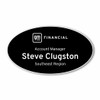 GM Financial Black Oval Name Badge