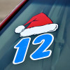 Holiday Decal - Santa Hat 12pk {EZ537-HAT}