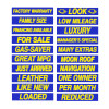 15 inch Blue & Yellow Sign 12pk {EZ168}