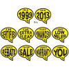 Yellow & Black Auto Bubbles 12pk {EZ205-Y}