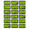 Chartreuse (Fluorescent Lime) Year Model Sign 12pk {EZ191}