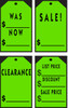 Chartreuse Stick-On Tags 12pk {EZ260-CH}