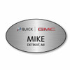 Buick GMC Silver Oval Name Badge