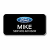 Ford 3" x 1.5" Black Name Badge 