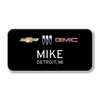 Chevrolet Buick GMC 2023 Black 3" x 1.5" Name Badge