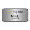 Chevrolet Buick Cadillac 2023 Silver 3" x 1.5" Name Badge