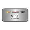 Chevrolet GMC Cadillac Silver 3" x 1.5" Name Badge Current Logos