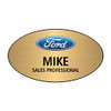 Ford Gold Oval Name Badge