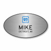 General Motors Silver Oval Name Badge