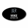 JLR Black Oval Name Badge