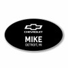 Chevrolet Monochrome Black Oval Name Badge