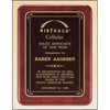 Rosewood Piano Finish Plaque with Brass Plate (P3756)