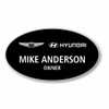 Genesis Hyundai Black Oval Name Badge
