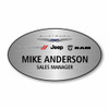 CDJR Silver Oval Name Badge 