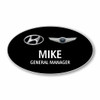 Hyundai Genesis Black Oval Name Badge