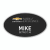 Chevrolet Mark of Excellence Black Oval Name Badge