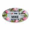 Spring Tulips Oval Name Badge Spring Tulips Oval Name Badge