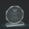 Octagon Clear Glass Award