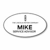 Lincoln Motor Company White Oval Name Badge