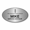 Lincoln Motor Company Silver Oval Name Badge