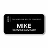 Lincoln Motor Company 3" x 1.5" Black Name Badge