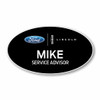 Ford Lincoln Black Oval Name Badge