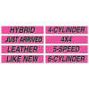 15 inch Hot Pink Adhesive Sign {12 pk} 