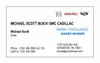 Buick GMC Cadillac Mark of Excellence Business Cards