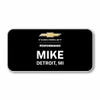 Chevrolet Performance Vertical Black 3" x 1.5" Name Badge