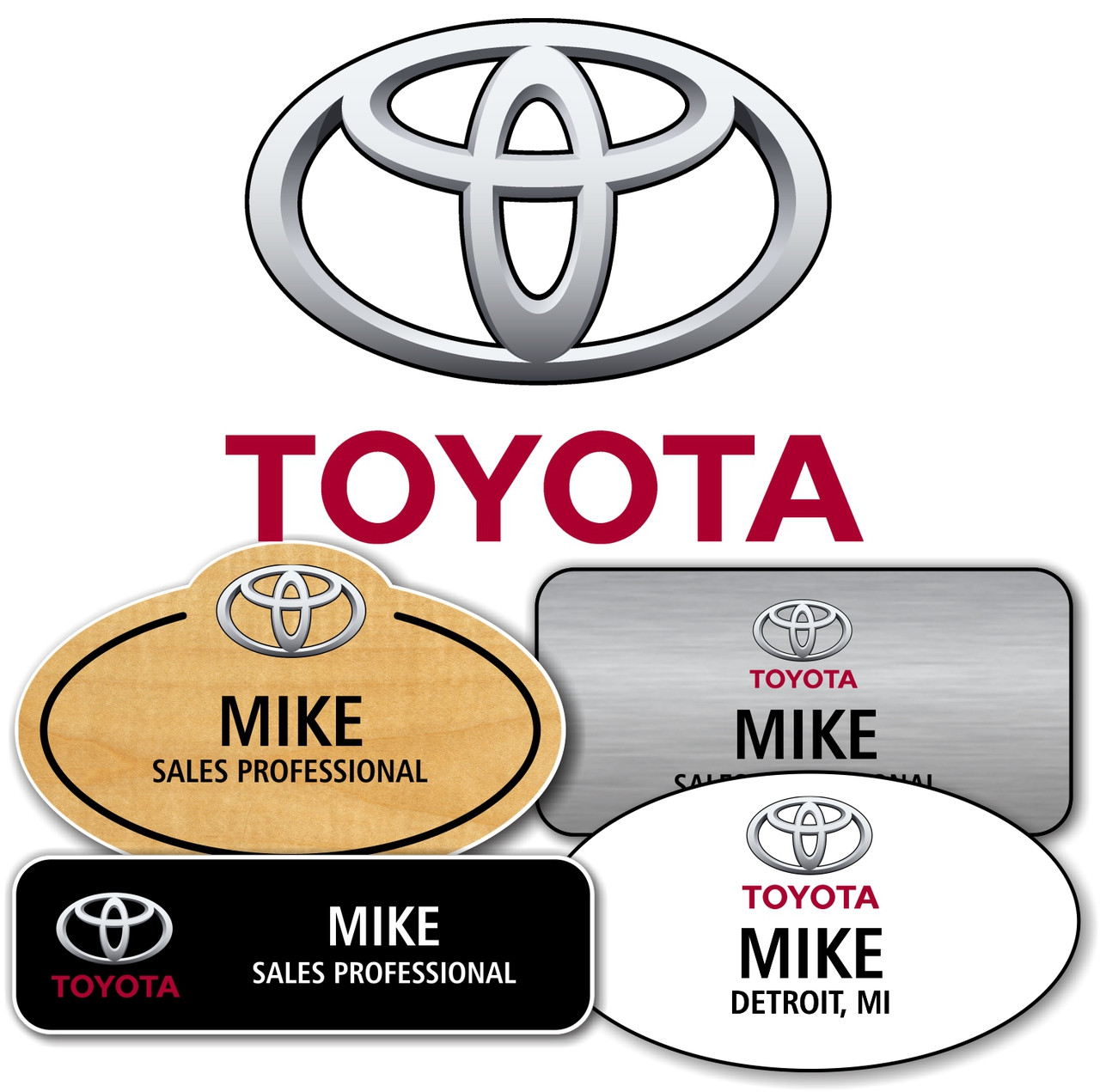 Toyota Name Badges Toyota Name Badges