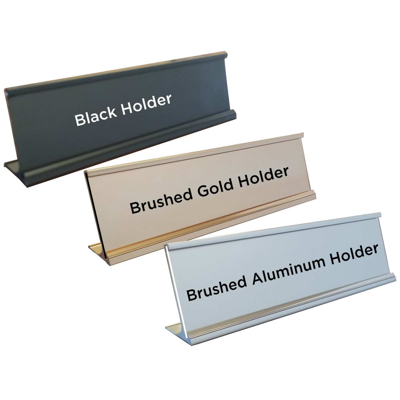 GM 4 Brand Name Plates with Optional Holder