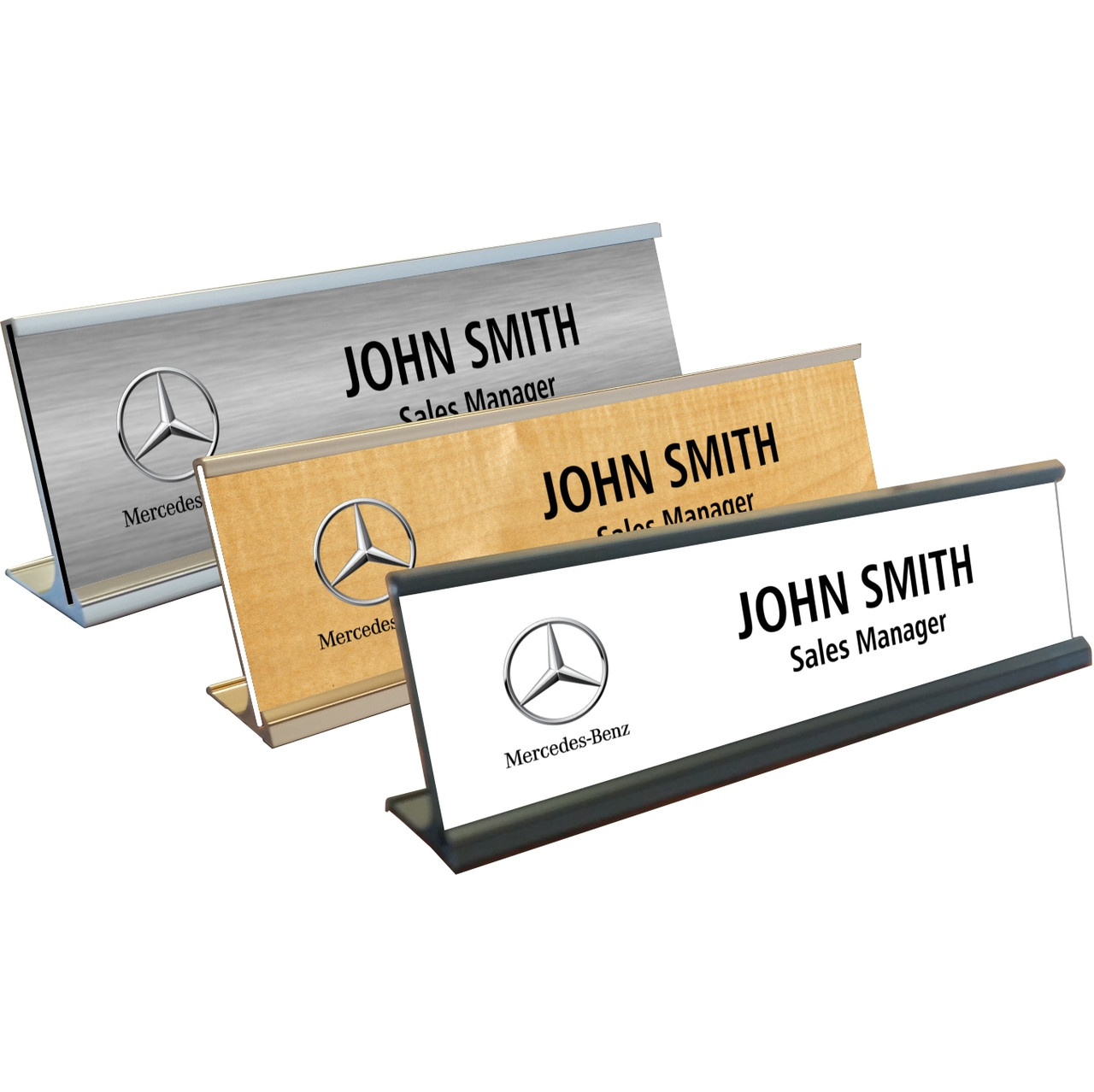 Mercedes-Benz Name Plates with Optional Holder