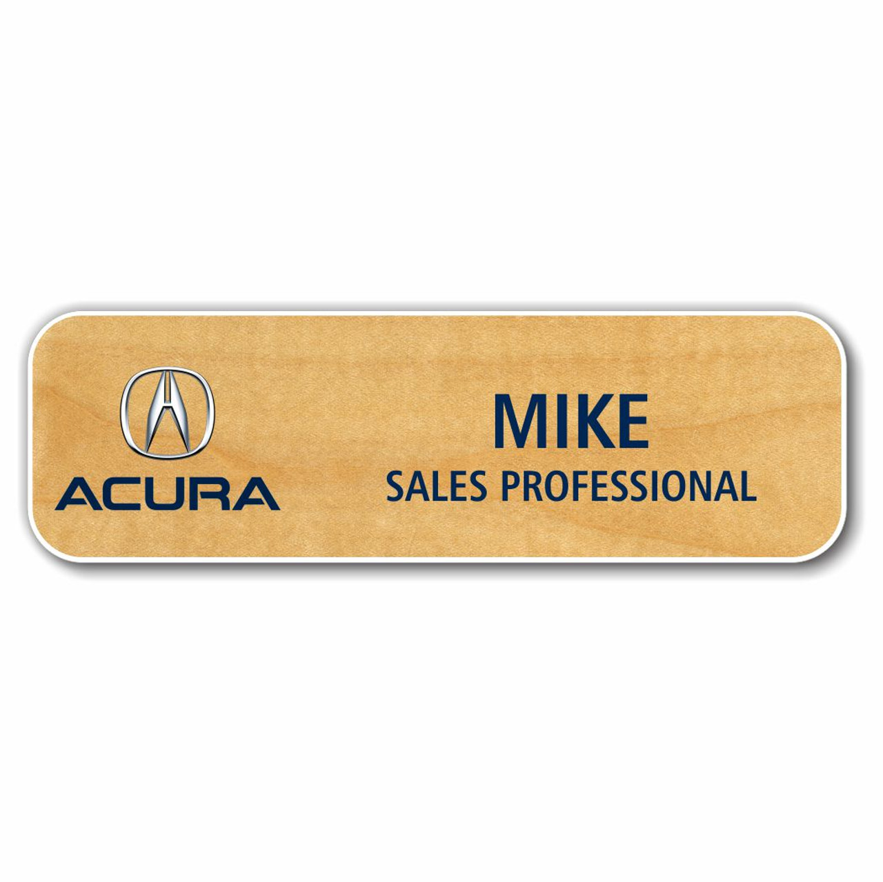 Acura Birch 3.25" x 1" Name Badge
