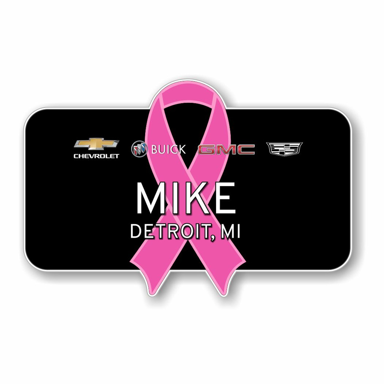 GM 4 Brand 2022 Breast Cancer Awareness Name Badge