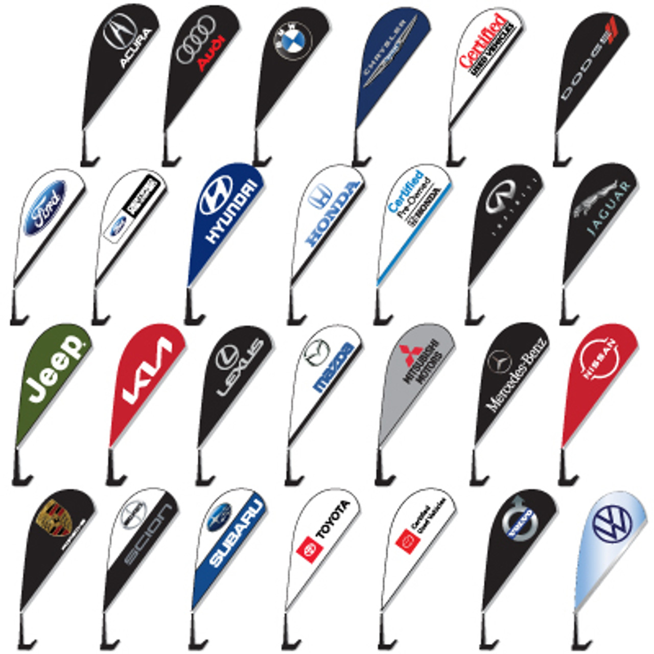 Clip-On Paddle Flag Kit {EZ885}