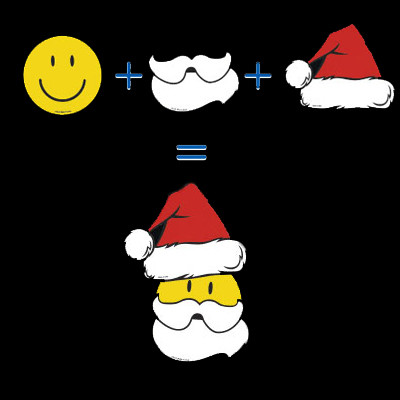 Holiday Decal - Santa Hat 12pk {EZ537-HAT}