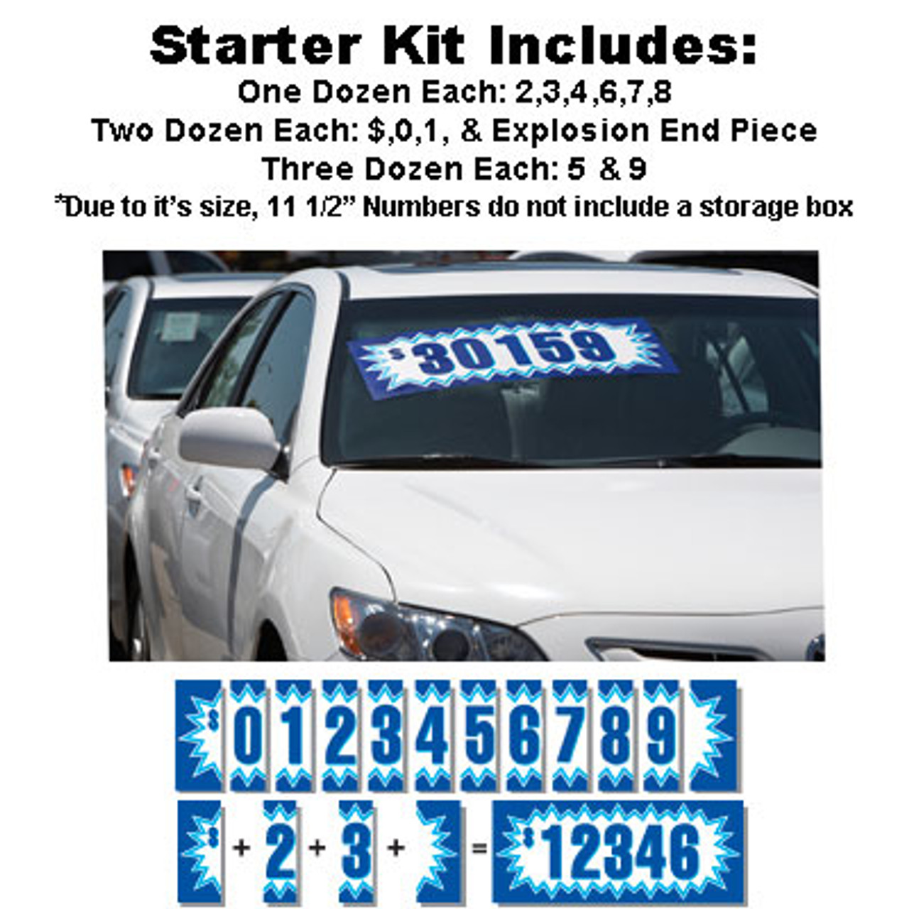 Blue Explosion Number Starter Kit {EZ172}