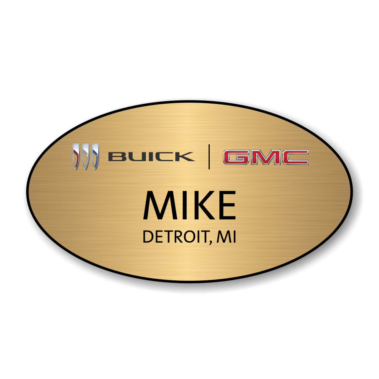 Buick GMC 2023 Gold Oval Name Badge