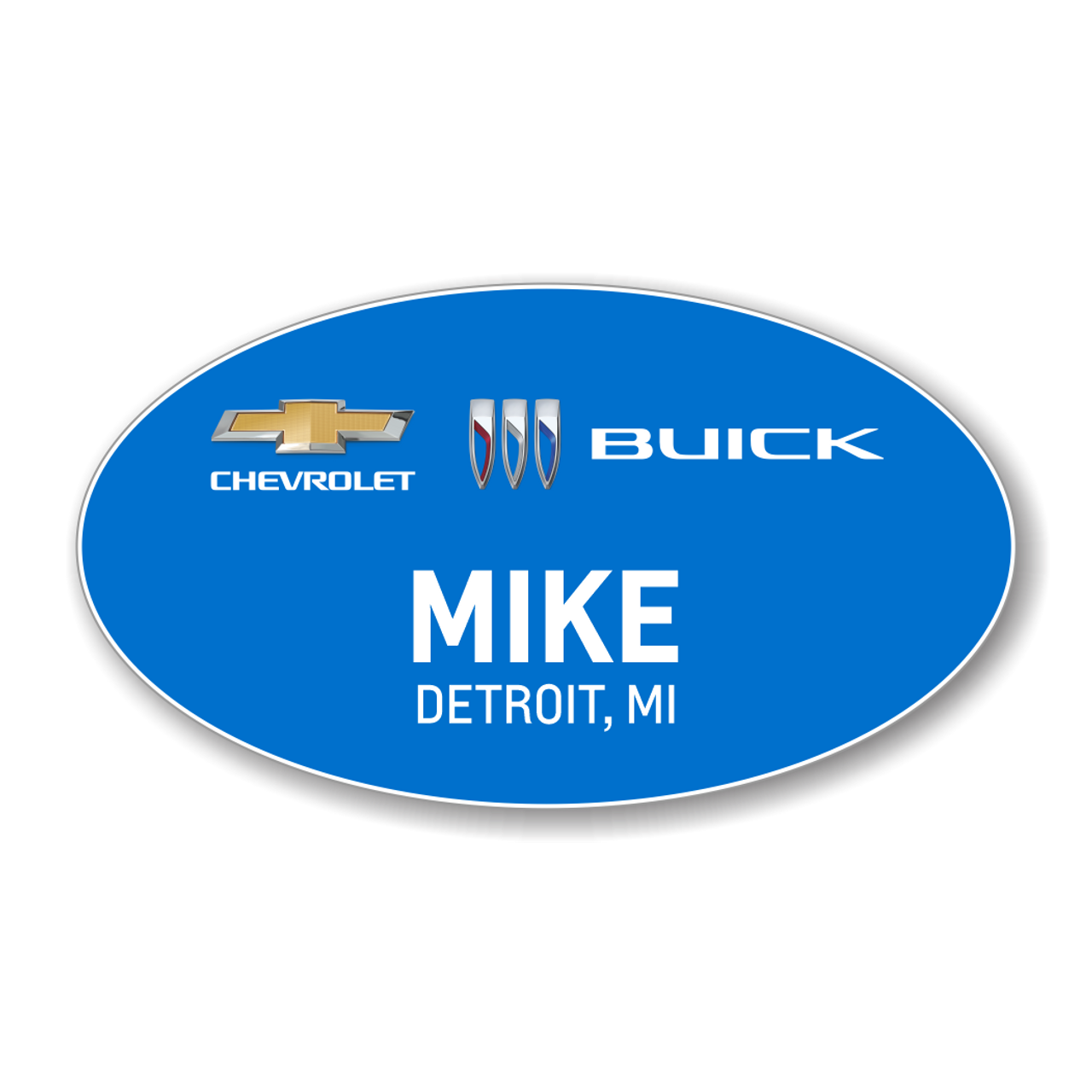 Chevrolet Buick 2023 Blue Oval Name Badge