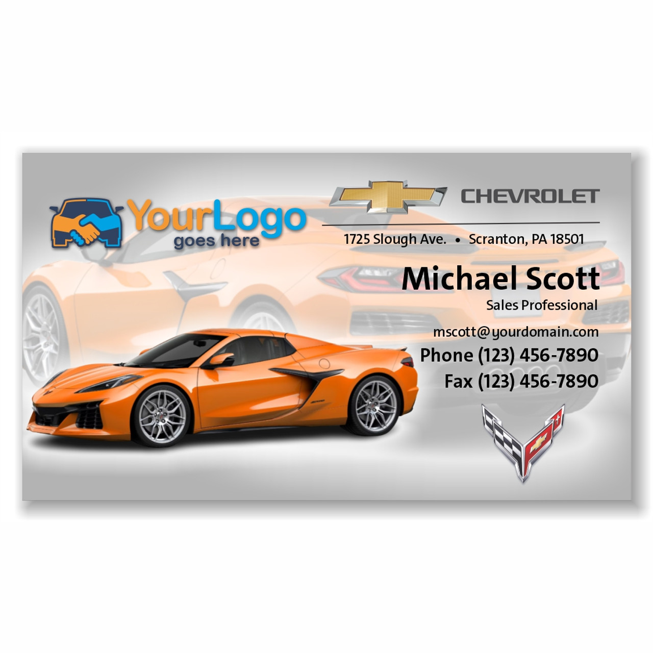 Chevrolet Corvette Business Cards