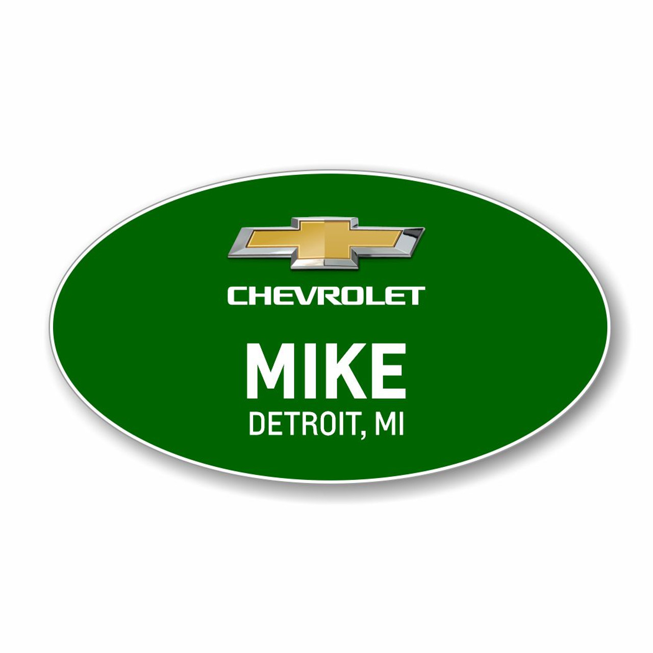 Chevrolet 2022 Forest Green Oval Name Badge