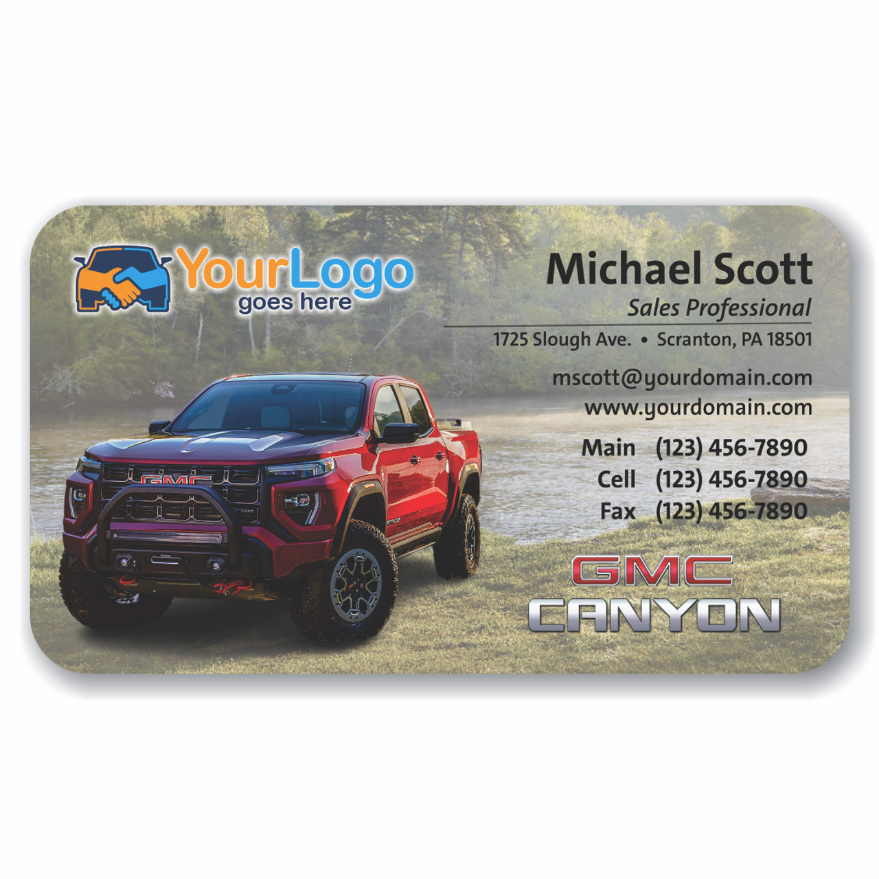 GMC Canyon 03 Business Cards