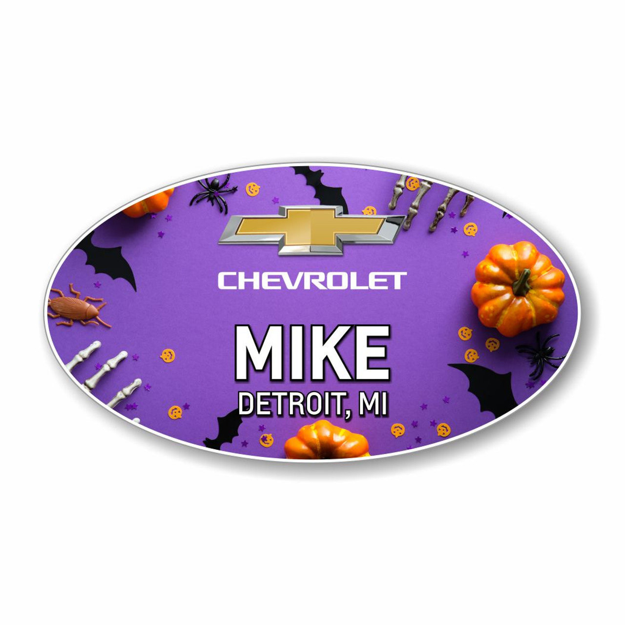 Halloween Design 3 Oval Name Badge