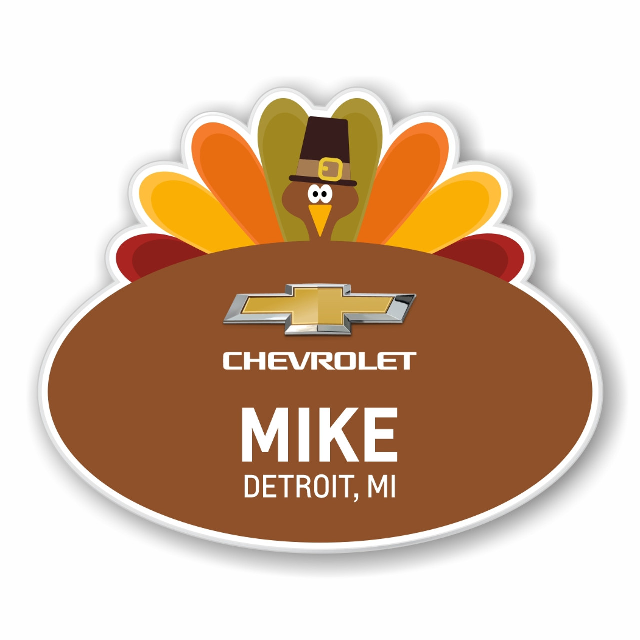 Thanksgiving Design 1 Name Badge