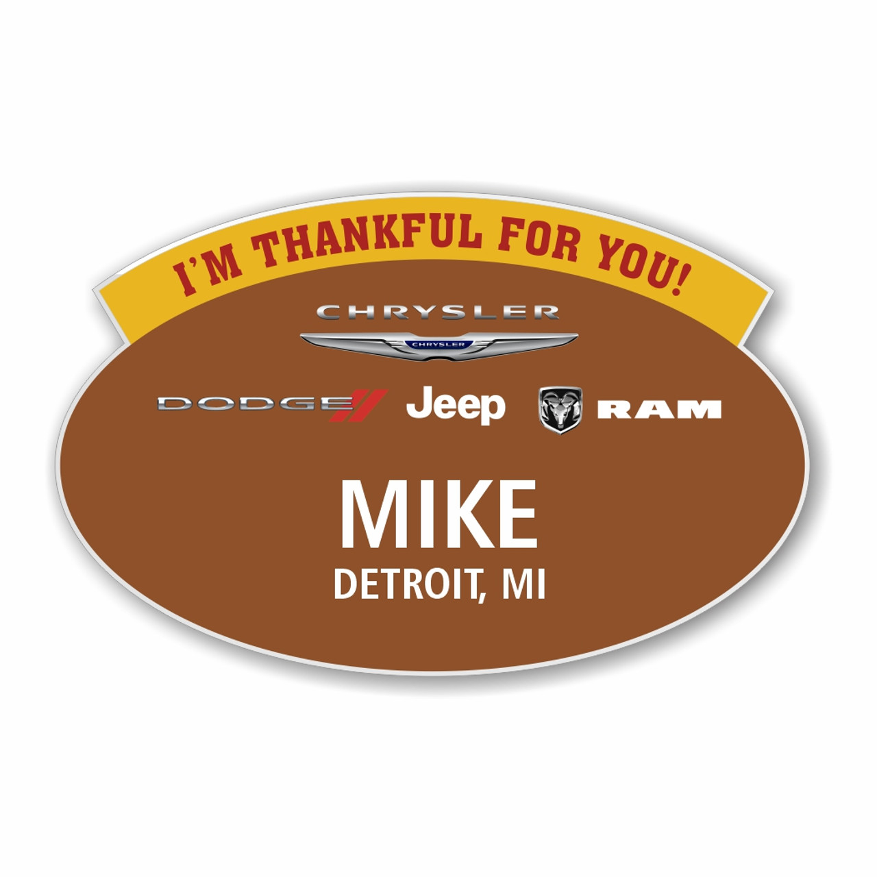 Thanksgiving Banner Design 2 Name Badge