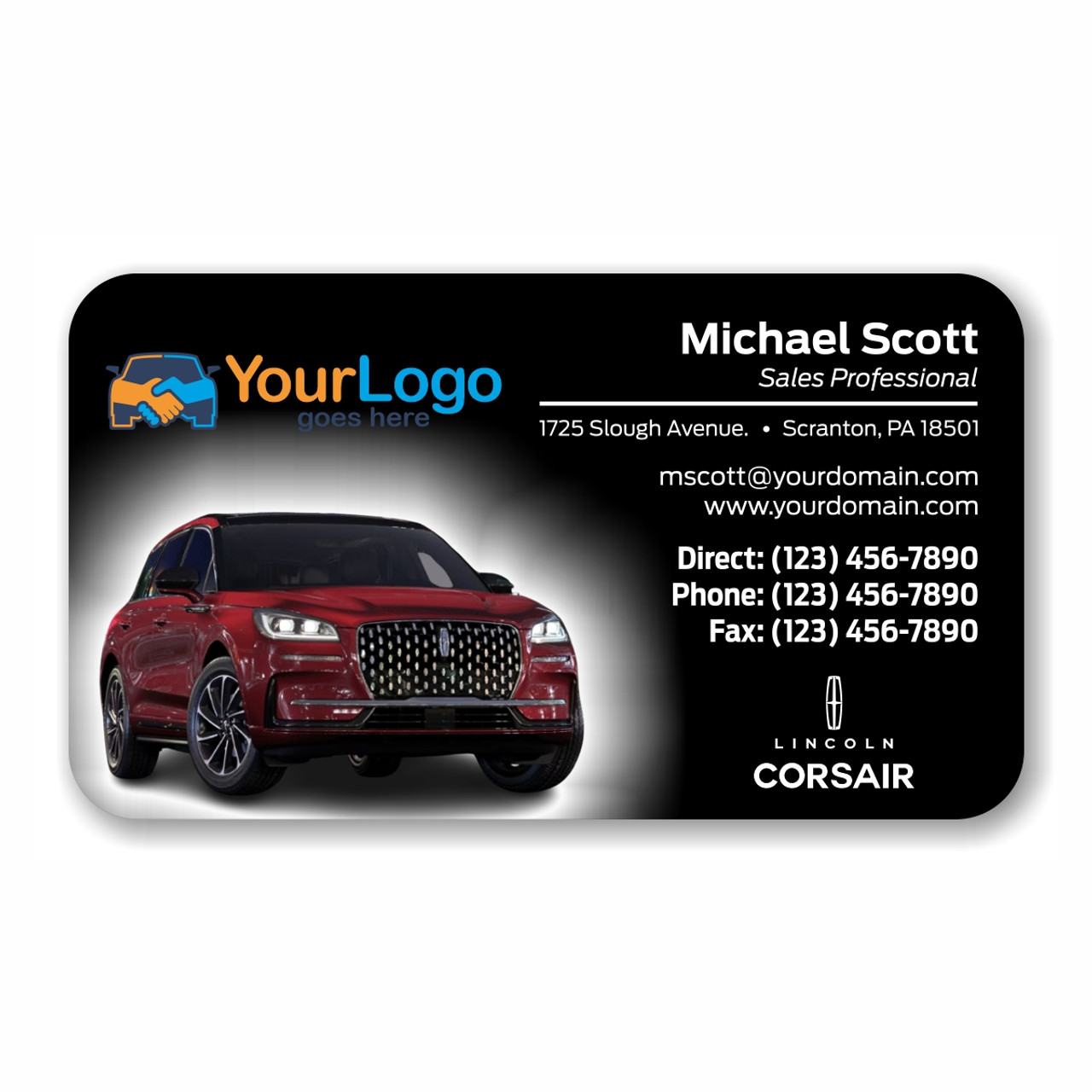 Lincoln Corsair Business Cards 02