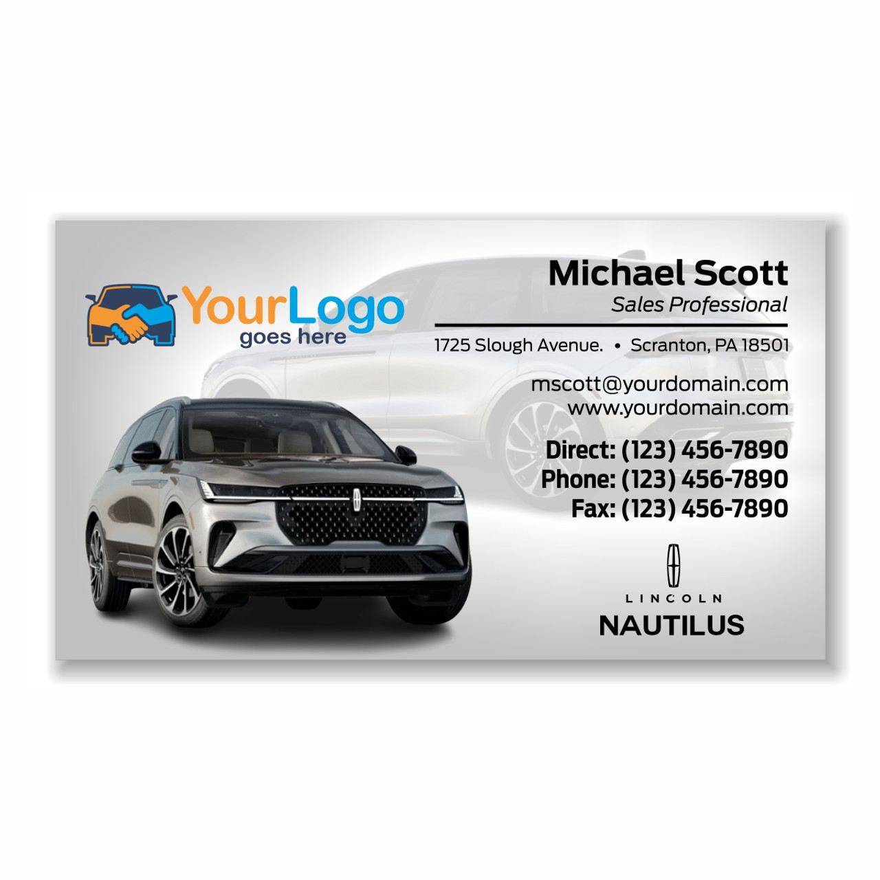 Lincoln Nautilus Business Cards 01